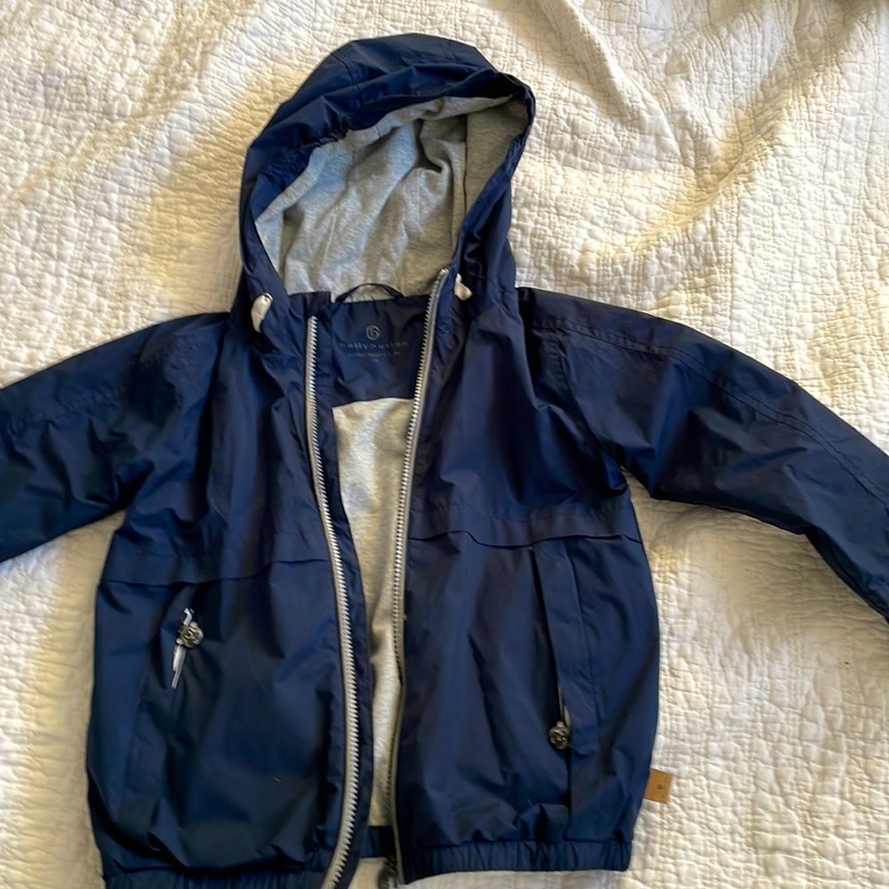 Boys lined water resistant windbreaker.